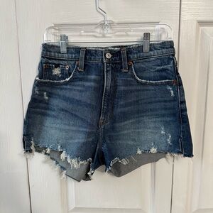 Abercrombie Curve Love High Rise Mom Shorts